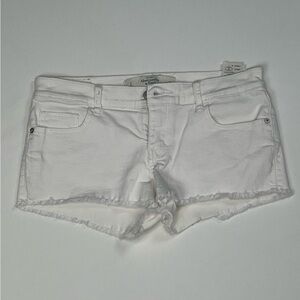 Abercrombie & Fitch White Denim Shorts, Size 2